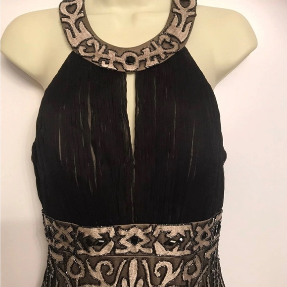 SUE WONG size 4 beaded Neiman Marcus dress - Picture 1 of 14